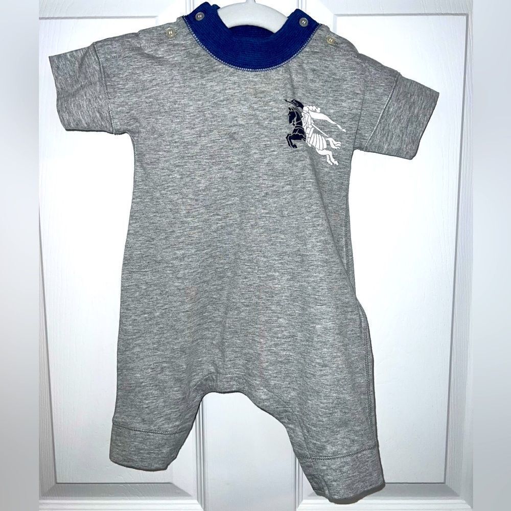 BURBERRY BABY COTTON JUMPSUIT 6M